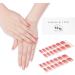 Danni & Toni 28 Self-Adhesive Gel Nail Stickers in Lost Horizon - Salon-Quality Manicure Set with Gradient Light Red Tips - Buy Online on SooperMarket.com