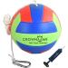 CROWN ME Glow in Dark Tetherball Ball Set - Includes Rope, Carabineer Hoop, Pump - Red/Green/Blue - 2 Needles - Buy Online on SooperMarket.com