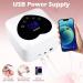 Rechargeable 72W Cordless UV LED Nail Lamp - Professional Nail Dryer with 5 Timer Settings & Heart-Shaped LCD Display - Buy Online on SooperMarket.com
