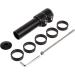 Emoly Bike Fork Stem Extender | MTB Handlebar Riser | Aluminum Alloy Head Up Adapter | Mountain Bike Road BMX | Extended Edition (Black) - Buy Online on SooperMarket.com