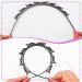 Double Bangs Hairstyle Hairpin Headband - 6 Piece Set - Korean Braided Headbands for Women and Girls - Classic Style - Buy Online on SooperMarket.com