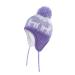 LANGZHEN Toddler Kids Infant Winter Hat Earflap Knit Warm Cap Fleece Lined Beanie for Baby Boys Girls 2-4 Years Deer-Purple