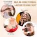 8 Pieces Hair Parting Ring, Styling Clips, Rat Tail Braiding Combs, Magnetic Pin Holder Wristband - Black - Buy Online on SooperMarket.com