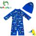 UPF 50+ Shark Print Baby Swimwear with Snap Bottom | 9-12 Months - Buy Online on SooperMarket.com