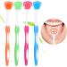 HERCHR Tongue Cleaner & Scraper | Portable Bad Breath Eliminator for Travel | Effective Plastic Tongue Brush - Buy Online on SooperMarket.com