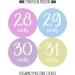 Pregnancy Weekly Belly Growth Stickers - Maternity Keepsake - Set of 36 Week by Week Pregnancy Photo Props - Buy Online on SooperMarket.com