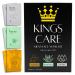 Kings Care Mens Face Mask Skin Care Kit (6 Pack) - Turmeric Anti-Acne Aloe Vera Soothing & 2% BHA Salicylic Acid Sheet Mask - Skin Care for Men Face Masks for Hydrating Brightening & Refining Pores