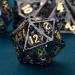ARUOHHA Hollow DND Metal Dice Set Black Gold Dungeons and Dragons Dice D and D Dice Role Playing Games D+D Polyhedral Dice 7PCS RPG D&D Dice with Gift Box D20 D12 D10 D8 D6 D4 - Buy Online on SooperMarket.com