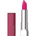 Maybelline Color Sensational Lipstick  Lip Makeup  Cream Finish  Hydrating Lipstick  Nude  Pink  Red  Plum Lip Color  Pink Thrill  0.15 oz  (Packaging May Vary) 266 PINK THRILL 0.15 Ounce (Pack of 1)