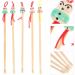 Cleaning Tools 5pcs Wood Ear Pick Oriental Bamboo Ear Cleaning Spoon Cute Chinese Doll Ear Cleaning Spoon Ear Scraper Wax Removers Cleaning Tool Random Color Doll 1 - Buy Online on SooperMarket.com
