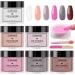 Lofuanna 6 Colors Dip Powder Nail Kit Starter - Professional Dipping Kit for French Dip Manicure - Nail Art Design Set for All Seasons - Buy Online on SooperMarket.com
