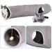 Ownpets 48 Inch S-Shape Collapsible Cat Tunnel with Feather Wand - Interactive Pet Toy for Cats, Kittens, and Small Pets - Buy Online on SooperMarket.com