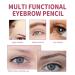 4D Hair Stroke Brow Stamp Brush Set with Mini Eyebrow Cream - Dark Brown - Buy Online on SooperMarket.com