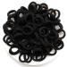 100 pieces elastic hair tie small baby hair tie soft cotton mini hair band without metal hair tie ponytail owner perfect for children babies little girls black