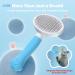 ZIMCATE Cat & Dog Brush - Ergonomic One-Click Cleaning Tool for Short & Long-Haired Pets Ideal for Rabbits - Blauer See Wool Brush - Buy Online on SooperMarket.com
