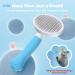 ZIMACATE 2024 Self-Cleaning Cat & Dog Brush - Ergonomic Handle One-Click Cleaning Patented Design for Short & Long-Haired Pets - Ideal for Cats Dogs & Rabbits (Blue) - Buy Online on SooperMarket.com