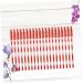 BELLIFFY 100pcs Nylon Eyelash Brush Lash Bonder Lash Lengthening Mascara Eyelash Remover Eyelash Mascara Red Size 1 Red - Buy Online on SooperMarket.com