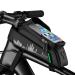 Rockbros bicycle frame pocket bicycle bag waterproof cell phone bag touchscreen for cell phones up to 7.0 "iPhone 14/13 plus/Pro Max Galaxy S23/S22 Ultra Huawei P60 Pro/Mate50 7.0 inch