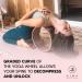 Large 13 inch Yoga Wheel for Back Pain Relief and Muscle Massage - Back Stretcher for Spine Stress Relief - Nude Moon Design - Buy Online on SooperMarket.com