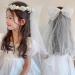 First Communion Veil with Light and Crystal First Holy Communion Veil for Girls White Bow and Flower Crown Lace Veil First Communion Headpiece for Girls First Communion Veil - Buy Online on SooperMarket.com