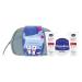 Vaseline On-The-Go Beauty Bag Gift Set with 2 anti-bac hand creams and a lip balm for moisturised lips and hands 3 piece NEW 2023 On-The-Go Beauty Bag Gift Set