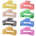 8 PCS 3.5 Inch Hair Claw Clips Set for Women - Rectangle Claw Clips for Thick Hair - Buy Online on SooperMarket.com