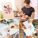 64 Piece Reusable Flower Plant Stencils for Painting on Various Surfaces - DIY Art and Craft Templates for Wood, Walls, Fabric, and More - Buy Online on SooperMarket.com