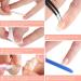 72 Pieces French Artificial Nails - Short & Medium-Sized Fake Acrylic Fingernails Set with Nail Files & Accessories for Nail Art - Perfect for All Sizes - Buy Online on SooperMarket.com