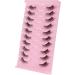 Gjinxi Half Lashes Natural Look Wispy False Eyelashes 15MM 3D Fluffy Faux Mink Lashes Wispy Cat Eye Lashes Look Like Extensions Curly Soft Fake Lashes 10 Pairs Style2 - Buy Online on SooperMarket.com