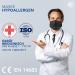 Buy Medical IIR Standard EN14683 Certified 3-Layer Disposable Masks - BFE 98% - 100 Pack Black Oral Masks for International Shipping - Buy Online on SooperMarket.com