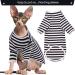 Breathable Summer T-Shirts for Hairless Cats | Soft Cotton Pet Pajamas for Sphynx Cornish Rex Devon Rex - XS Size - Buy Online on SooperMarket.com