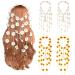 Sucrain Flower Hippie Headband Set - 4pcs Bohemian Sunflower Hair Accessories (2 Yellow 2 White) - Buy Online on SooperMarket.com