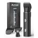 Intimate razor man with nasal hair trimmer 2-in-1 painless rechargeable body razor men for legs chest armpit armpit bars and ears 2 sensitive combs waterproof travel lock black-4 accessories