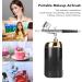 Cordless Handheld Oxygen Facial Portable Airbrush Fine Atomization USB Charging Multifunctional for Facial Beauty Art Painting Cake Decorating (Black) - Buy Online on SooperMarket.com