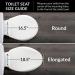 MAYFAIR 1843SLOW 000 Lannon Elongated Toilet Seat with Slow Close and Never Loosen Feature - Durable White Enameled Wood - 1 Pack - Buy Online on SooperMarket.com