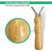 Stainless Steel Welding Knife with Wooden Handle - 2-in-1 Tool for Horse Donkey & Goat Cleaning & Stripping - Buy Online on SooperMarket.com