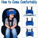 Adjustable Cotton Child Car Head Support & Neck Protector - Blue | Seat Headrest for Baby, Kids, Toddlers - Buy Online on SooperMarket.com