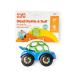 Bright Starts Oball Toy Car with Rattle - Multicolored Green-Blue Baby Toy | International Shipping Available - Buy Online on SooperMarket.com