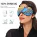 Haskirky Light Blocking Eye Mask - Adjustable Unisex Travel Accessory for Deep Sleep and Meditation - Breathable Comfort in Bright Blue - Buy Online on SooperMarket.com