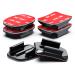 Sametop glue bracket adhesive pads 3m helmet fastening curved compatible with GoPro hero 12 11 10 9 8 7 6 5 session dji Osmo action cameras - 6 packs