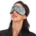 Haskirky Light Blocking Eye Mask - Adjustable for Deep Sleep, Travel, Yoga - Blue Eyed Cat Design - Buy Online on SooperMarket.com