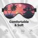 Buy SSIMOO Tropical Sunset Soft Sleep Eye Mask | Breathable Eye Patch for Travel & Relaxation - Black - Buy Online on SooperMarket.com