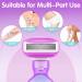 Travel Razors for Women | 5-Blade Portable Razor with Case | Smooth Shaving Essentials in Purple - Buy Online on SooperMarket.com