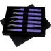 Abdul of Silakor 6-Piece Stainless Steel Eyelash Tweezers Set for Volume and Classic Lash Extensions - Purple - Buy Online on SooperMarket.com