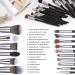BS-MALL 16pcs Makeup Brush Set with Premium Synthetic Bristles - Ideal for Powder, Foundation, Blush, Contour, Concealers, Lips, and Eyeshadow - Black - Buy Online on SooperMarket.com