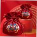 HOMSFOU 2pcs Candy Bag Packaging Bag Wedding Candy Bags Candy Bags for Wedding Decorative Candy Pouches Drawstring Candy Bags Gift Bags Wedding Decor Portable Candy Pouch Festival Supply Red 15x12cm - Buy Online on SooperMarket.com