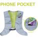 Newrban Reflecting Turning Vest | Light & Safe with Spacious Cell Phone Pocket | Gray Size Options - Shop Now! - Buy Online on SooperMarket.com