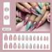 Lnhgh Artificial Nails - Ombre False Nails Cat Eye Almond Fake Press On Nails For Girl Salon 12 Sizes - Buy Online on SooperMarket.com