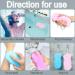 4Pcs Ultra Soft Bath Body Shower Sponge Set | Exfoliating Dead Skin Remover with Sticky Hooks | Ideal for Pregnant Women, Adults, Children | Pink Blue Gray White - Buy Online on SooperMarket.com