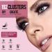 Lash Cluster Individual Eyelash - 192 Pcs Fluffy DIY Extensions | D Curl Natural Look Black False Eyelashes - Buy Online on SooperMarket.com